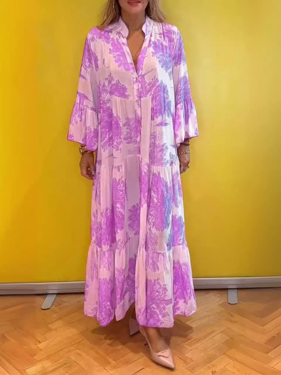Floravienne™ | Floral Print Dress with Timeless Grace