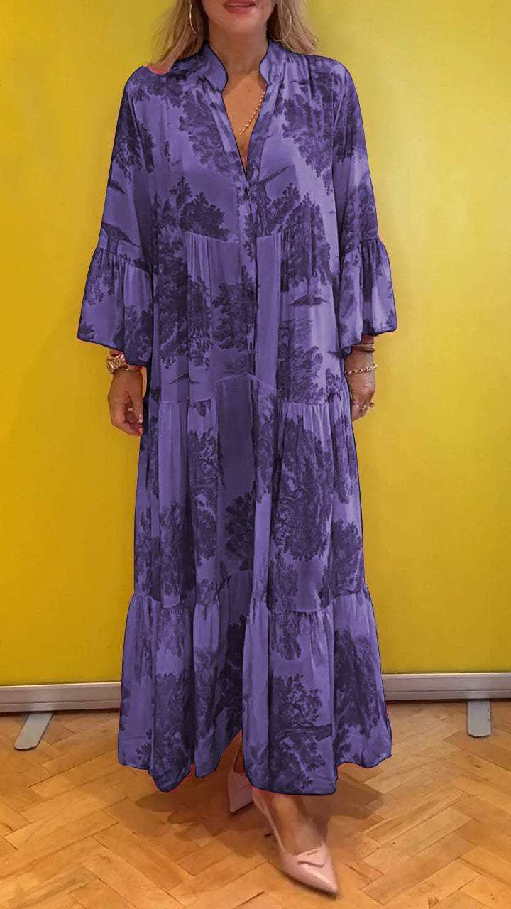 Floravienne™ | Floral Print Dress with Timeless Grace