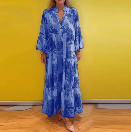Floravienne™ | Floral Print Dress with Timeless Grace